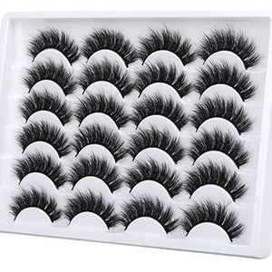 Cat Eye Clear Lash Band 3D Fake Fluffy Volume Korte Faux Mink 14 paar