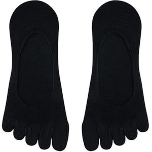 Womens teen gescheiden onzichtbare sokken ademend katoen siliconen grip antislip laag gesneden niet tonen ontwerp boot sokken kousen