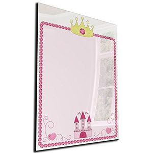 DEKOGLAS glazen magneetbord 'slot - roze' magneetwand memoboard 50 x 70 cm, wandbord voor keuken en woonkamer, prikbord magnetisch