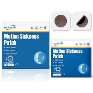 Hionfurt 80 Stuks Reisziektepleisters Voor Auto- En Bootreizen, Cruises En Vliegreizen - Tegen Misselijkheid