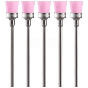 Mozulon 5/10 stuks nagelboorbit reinigingsborstelreiniger elektrische nagelvijlen stofreinigingsborstel(5PCS Purple)