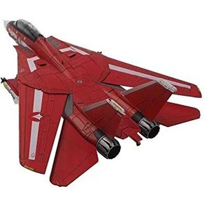 1:72 Fit Voor F14 Tomcat Fighter Legering Gegoten Vliegtuig Model Miniatuur Luchtvaart Souvenir Ornament (Maat : Rood)