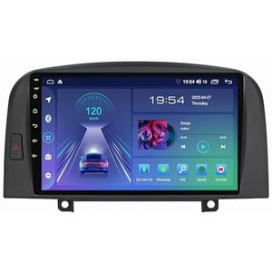 9 Inch IPS Touchscreen Android 12 Autoradio Voor Hyundai Sonata Nf 2004-2008 Draadloze CarPlay Android Auto Ondersteuning GPS Navigatie 4G Wifi Achteruitrijcamera Spiegellink Bluetooth 5.0(M150S - 4 C