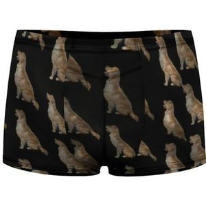 Golden Retriever Hond Heren Boxer Slips Sexy Shorts Mesh Boxers Ondergoed Ademend Onderbroek Thong