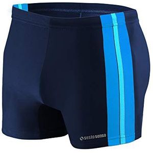 sesto senso Zwembroek voor heren, nauwe wedstrijdzwembroek, waterdicht, M tot 4XL, nauwsluitende badmode, L