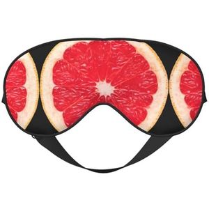 Roze Rijpe Grapefruit Slice Printing Veelzijdige Rest Helper, Zacht Slaap Oogmasker Dubbelzijdig voor Yoga, Camping, Zacht Slaap Oogmasker