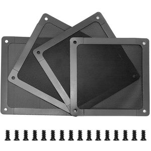 Baimuni Stoffilter, ventilatorafdekkingen, 120 mm, pc-stoffilter met magnetisch frame, ultrafijn nylon, 80 mazen, ventilatorafdekking, ventilator, stoffilter, compatibel pc-koeler, ventilatorrooster,