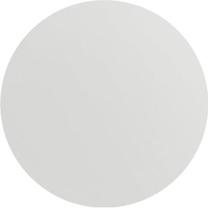 DEQORI Rond wandbehang, zelfklevend, Ø 80 cm, kleur effen, lichtgrijs, textiel-canvas, verwijderbaar, decoratief en vormvast, voor woonkamer, kantoor, hal of kinderkamer