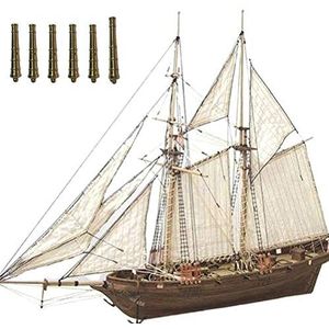 Zeilboot model, houtschip, doe-het-zelf, scheepsmodelbouwset, zeilschip, modelbouwset, hout, schip, bouwpakket, vlaggenschip, houten model, speelgoed voor volwassenen en kinderen