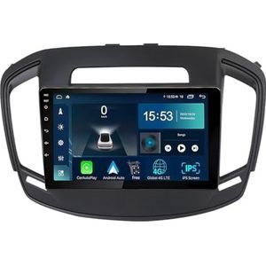 Android 14.0 2 Din Autoradio 9"" Touchscreen Auto Stereo voor Opel Insignia 2013-2017 met Draadloze Carplay Android Auto GPS navigatie AHD Omgekeerd beeld Stuurwielbediening(S-6(8G+128G))