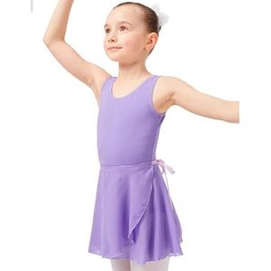 tanzmuster Emma wikkelrok voor meisjes, ballet, maat 92-170, van transparant chiffon, antistatisch, losse luchtige balletrok om te strikken, voor kinderen, 152/158 cm