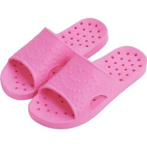 UBOHUZ Zomerpantoffels voor dames, doucheschoenen, sneldrogende zwembadslippers, lichtgewicht strandsandalen, huisslippers voor badkamer, zwembad, roze, 43/44 EU