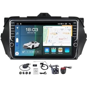 Android 11 2 DIN Autoradio Stereo 9 inch Screen voor Suzuki Alivio Ciaz 2014-2019 Carplay Android Auto/GPS-navigatie BT 5.0 Handenvrij/RDS DAB FM Radio/Voice Control/Stuurbediening (Size : K400S)