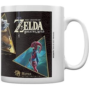 The Legend of Zelda Breath of The Wild Mok (Champions Design) 325 ml keramische mok - officiële koopwaar, wit
