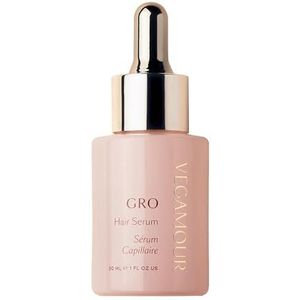 Vegamour Gro Haarserum voor dikker, visueel langer haar, veganistisch haargroeiserum, ontworpen voor dunner haar en haarverlies