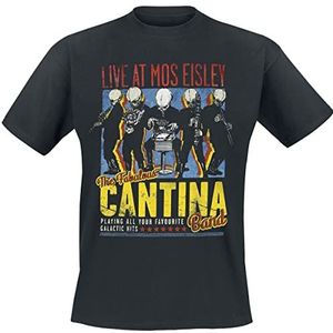 Star Wars Cantina Band On Tour T-shirt zwart 3XL 100% katoen Fan merch, Film