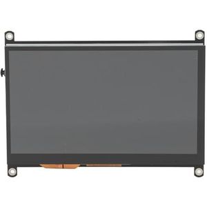 7 Inch IPS LCD-aanraakscherm, 1080P USB C 1024×600 Capacitief Scherm HDMI-monitor voor Raspbian Ubuntu Kodi, W INDOWS 10 8 7