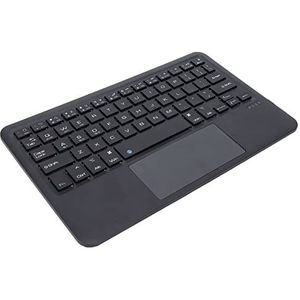 Bluetooth-toetsenbord met Touchpad, Draadloos Toetsenbord Draagbare Schaartoetsvoet Laptoptoetsenbord met Touchpad Klein Toetsenbord voor Tablet Android voor Os X voor Windows(zwart)