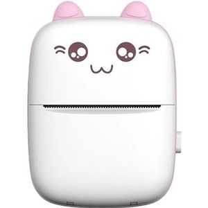 Mini Draagbare Thermische Printer Draadloze Bluetooth Mobiele Printers Labelmaker Met Papierrollen Helder Afdrukken