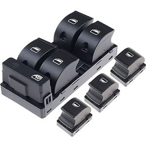 Raambedieningsschakelaar Voor A-udi A4 B6 A4 B7 8E0959851 8E0959851B 4F0959855A Electric Power Master Window Switch Knop Venster Regulator Raambedieningsschakelaar(Switch And Button)