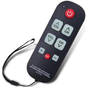 A-TV10 - TV-Afstandsbediening - Waterdicht - Voor Senioren - Universele Controller