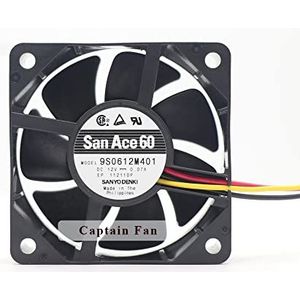 9S0612M401 Ventilator 6025 DC 12V Ventilator 0.07A 0.84W Axiale Koelventilator voor Medische apparatuur