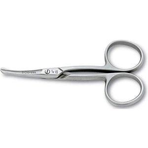 3 Claveles Nagelschaar voor baby's, fijne en veilige gebogen punt, 10,2 cm, glanzend (28088)