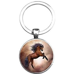 Sleutelhanger Glas - Paard