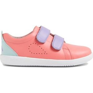 Bobux Kid+ Grass Court - Expert Wandelen - Kinder Sportschoenen Leer (Ocean Coral + Mauve Combo, EU-systeem voor schoenmaten, Peuter, Numeriek, Normaal, 27)