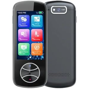 1 STUKS AI 137 Taal Stem Vertaler Apparaat Offline Direct Real-Time WiFi/Offline Opname/Foto Draagbare Slimme Vertaling Snelle reactie(Nero)