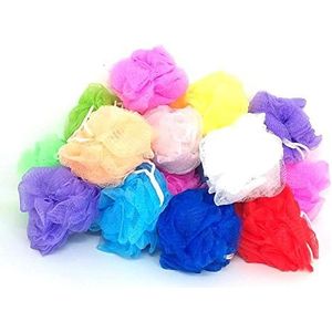 Loofah Lord 20 Kleine Full Bodied Kwaliteit Bad of Douche Spons Loofahs Poef Mesh Verschillende Kleuren Groothandel Bulk Lot