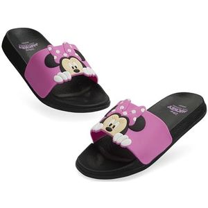 Disney Stitch Minnie kindersandalen, sandalen voor meisjes, zomer, zwembadsandalen voor kinderen, 24-35, Zwart Roze Minnie, 30/31 EU