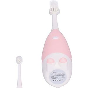 Elektrische tandenborstel voor baby's, tandenborstel op batterijen Automatische tandenborstel voor baby's voor peuters voor kinderen voor tandenborstels voor baby's(roze)