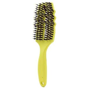 DieffematicSZ kam Bristle hair Comb Detangling Hair Brush Nylon Scalp Massage Hair Comb Women Wet Cur Hair Brush Professional Hairdressing Styling (Color : Sar?, Size : Hairy)