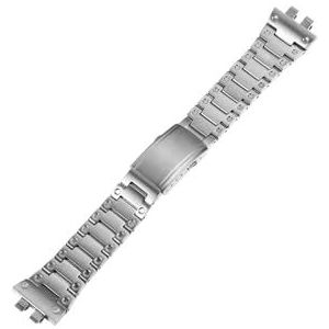 Roestvrij Stalen Horlogeband Fit for Casio GW-B5600 DW5600/M5610/GMW-B5000/GA2100/GM-2100 GM5600 Horlogeband Metalen Stalen Band armband (Color : Silver for GMW-B500, Size : For GM2100)