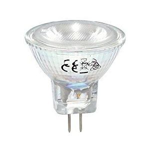 LED-lamp glas reflector MR11 2W = 20W GU4 12V 150lm warm wit 3000K flood 30°