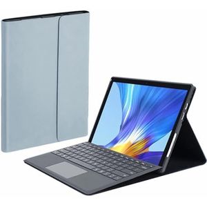 Toetsenbordhoes voor Surface Pro 11 / Pro 10 / Pro 9 13"", 7-Kleuren Achtergrondverlichting, Magnetisch Draadloos Toetsenbord met S-Penhouder,Blauw