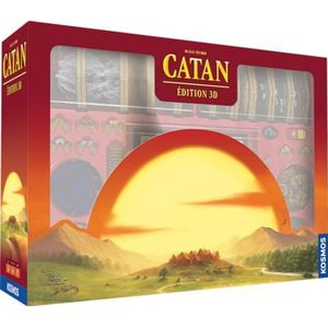 Kosmos - Asmodee - CATAN: 3D Deluxe Edition - Bordspellen - Bordspellen - Strategiespellen - Ontwikkelingsspel vanaf 10 jaar - 3-4 spelers - Franse versie