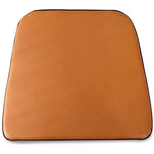 Stoelkussens Voor Eetkamerstoelen, Leren Stoelkussen Met Antislip Rugleuning, U-vormige Zitkussen Voor Eetkamerstoelen 1/2/4/6 Pakken (Color : Camel-1, Size : 44 * 40cm(set of 1))