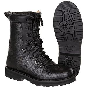 MFH BW vechtlaarzen type 2000 heren laarzen leer inzetschoenen trekkinglaarzen wandelschoenen 37-50, zwart, 43 EU