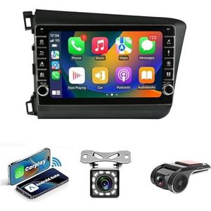 Android 14 Multimedia Stereo Video Speler Voor Honda Civic 2012-2016 Ondersteunt Car-play Android Auto/Bluetooth/FM AM RDS DAB+ Radio/Stuurbediening(NF-2 4Core 2+32G)