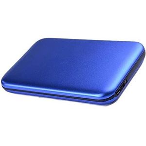 Metalen HDD externe harde schijf 1 TB/500 GB/250 GB/80 GB, 2,5 inch USB 3.0 draagbare back-upopslag, geschikt voor pc-desktop, laptop, Ps4, Xbox One, smart TV (1 TB, blauw)