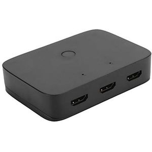 USB HDMI KVM-switch 2-poorts, Ultra HD-ondersteuning 3840 x 2160 bij 30 Hz, HDMI 1.4, 2 in 1 out USB Sharing Mouse Toetsenbord Printer KVM-switcherdoos