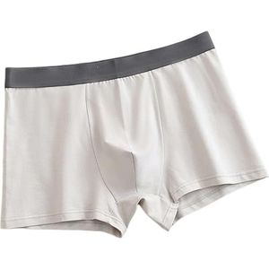 GYIOS Mens Boxers 4 Pack Mens Underwear Boxers Cotton Shorts Panties Loose Boxer Man Underpants Men Boxer-4 Light Gray-5xl