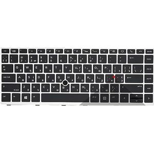 US Russisch VOOR HP voor Elitebook 745 G5 840 846 G6 voor ZBook 14u Toetsenbordindeling Verlicht(RU Silver Mouse)