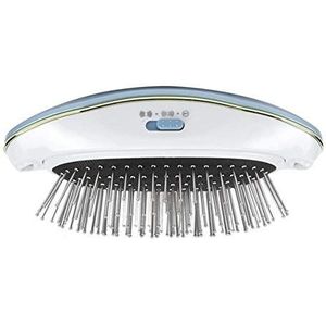 Elektrische haarborstel, elektrische massagekam, draagbare vibrerende massagekam Werkt op batterijen voor mannen voor vrouwen, meisjes, jongens(blue)