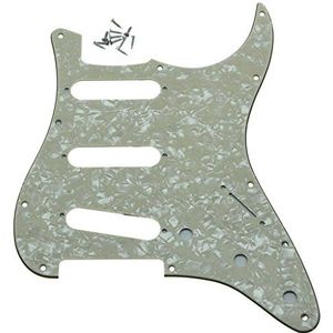 Dopro 11 Gat Vintage 62 Strat ST SSS Enkele Coil Pickups Gitaar Pickguard Scratch Plaat met Schroeven voor Amerikaanse Fender 62 Stratocaster Aged Pearl