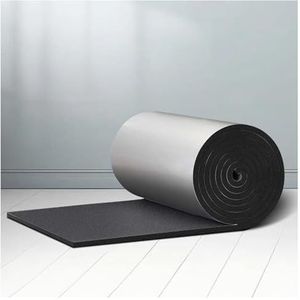 Isolatie geluidsisolerende mat,dikke radiator isolatie folie reflector,zelfklevende aluminiumfolie geluidsisolerende rol for daken,bestelwagens,eenvoudig te installeren(5MM(THK),1*3m/3.2*9.8ft)