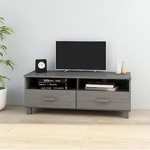 SMTSEC TV-meubel HAMAR Lichtgrijs 106x40x40 cm Massief Hout Grenen