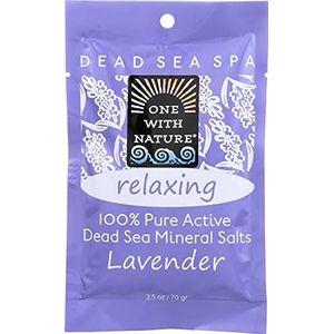 One With Nature Dode Zee Mineraal Lavendel Badzout